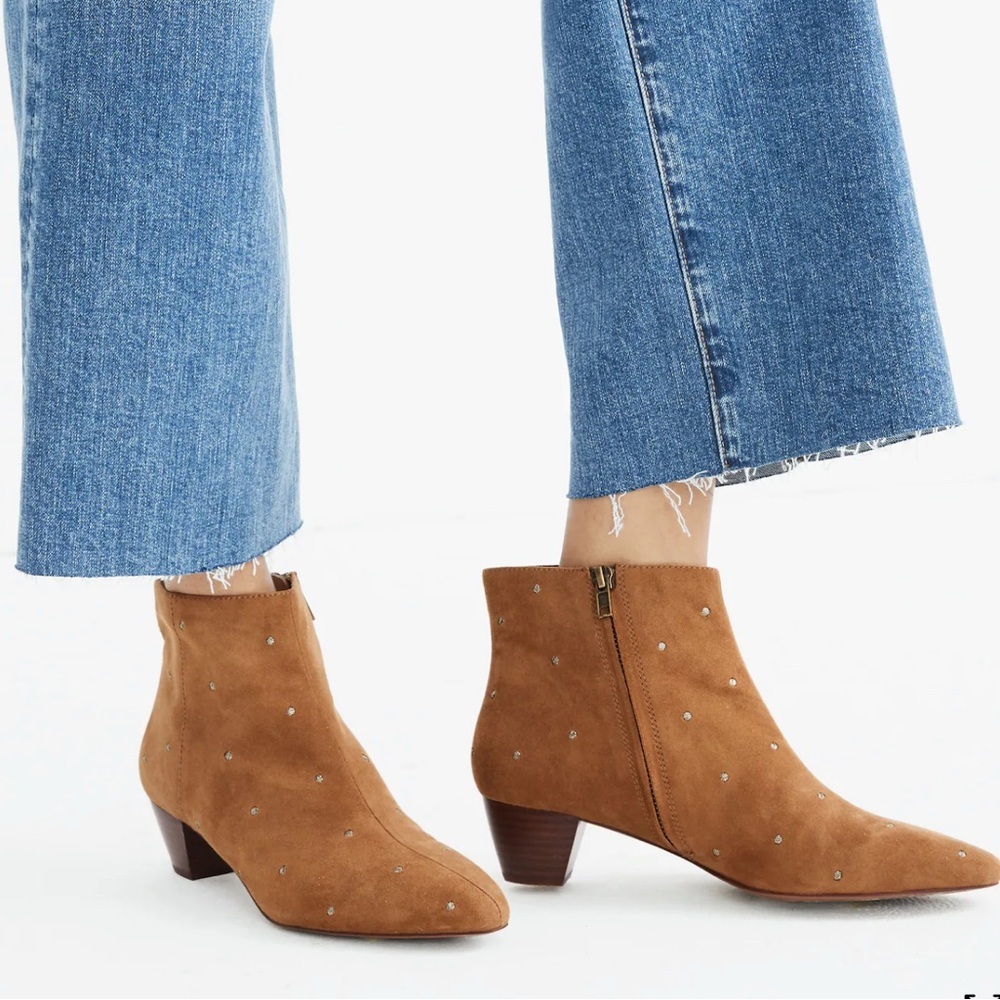 The Bea Boot in Embroidered Suede